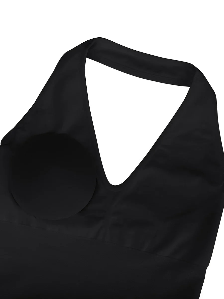Taillenkontrolle Halterhals Shapewear Bodysuit
