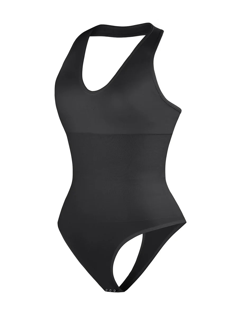 Taillenkontrolle Halterhals Shapewear Bodysuit