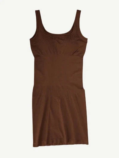 CurvyPower | UK Bodycon Square Neck Midi Dress Shapewear Bodycon With Removable Pads