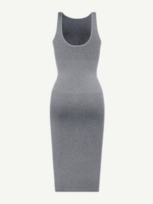 CurvyPower | UK Bodycon Tummy Control Bodycon Shapewear Midi Dress