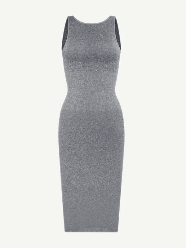 CurvyPower | UK Bodycon Tummy Control Bodycon Shapewear Midi Dress