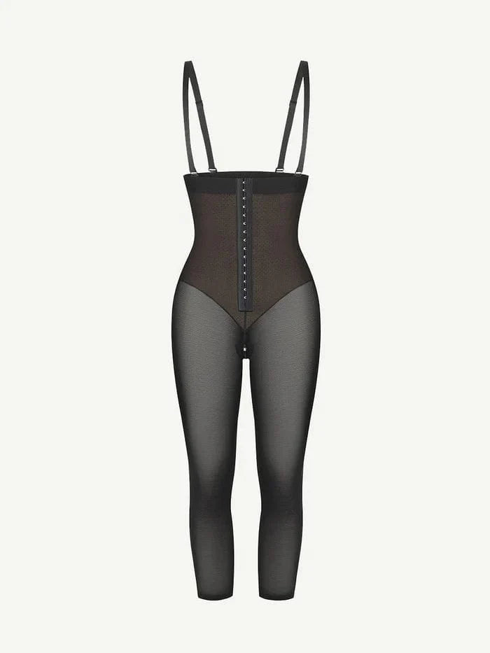 CurvyPower | UK bodysuit Adjustable Straps Open-Bust Tummy Control Shapewear Bodysuit