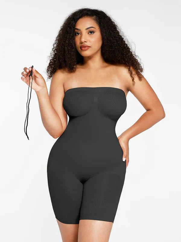 CurvyPower | UK bodysuit Black / S Sculpting Seamless Tummy Control Strapless Shapewear Bodysuit