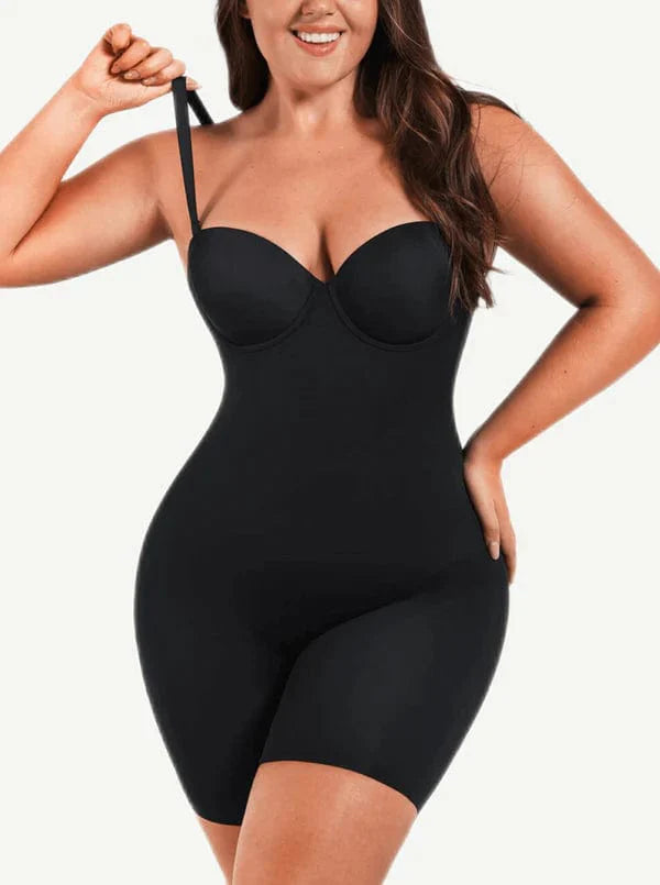CurvyPower | UK bodysuit Black / S Tummy Control Compression Shapewear Bodysuit