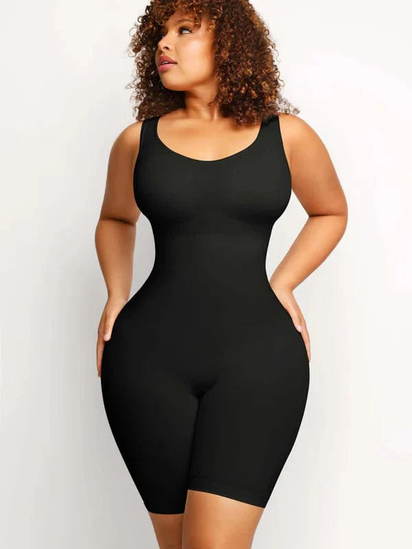CurvyPower | UK bodysuit Black / XS/S Seamless Tummy Control Shapewear Jumpsuit