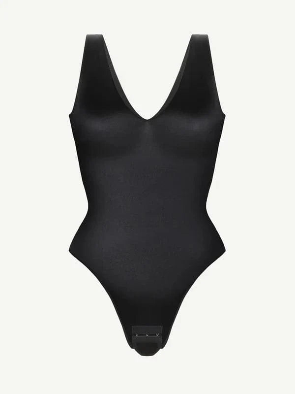 CurvyPower | UK bodysuit Deep V Neck Waist Slimming Shapewear Bodysuit