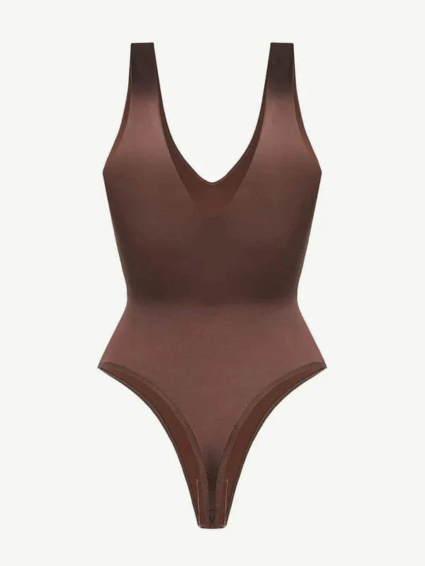 CurvyPower | UK bodysuit Deep V Neck Waist Slimming Shapewear Bodysuit