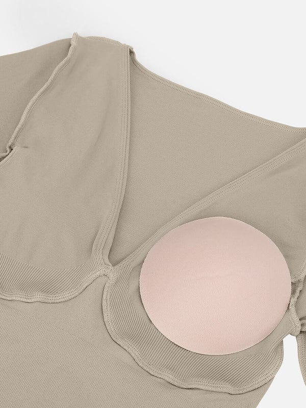 CurvyPower | UK bodysuit Deep V Whole Body Tummy Control Shaping Bodysuit