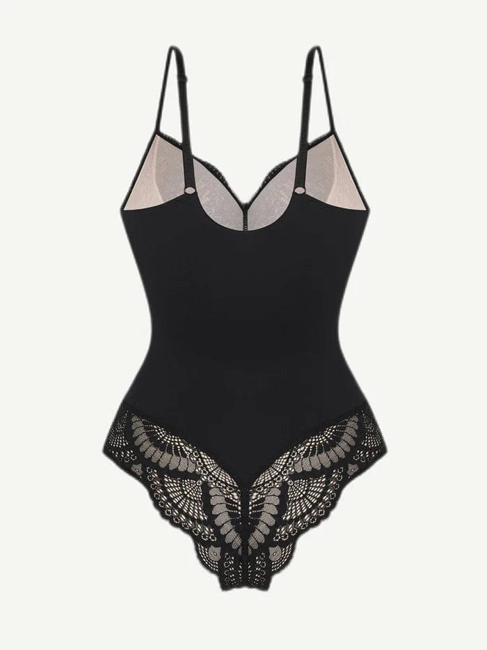 CurvyPower | UK bodysuit Elegant Lace Tummy Control Shapewear Bodysuit