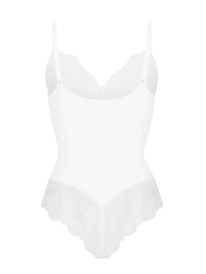 CurvyPower | UK bodysuit Elegant Lace Tummy Control Shapewear Bodysuit