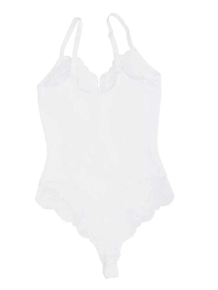 CurvyPower | UK bodysuit Elegant Lace Tummy Control Shapewear Bodysuit