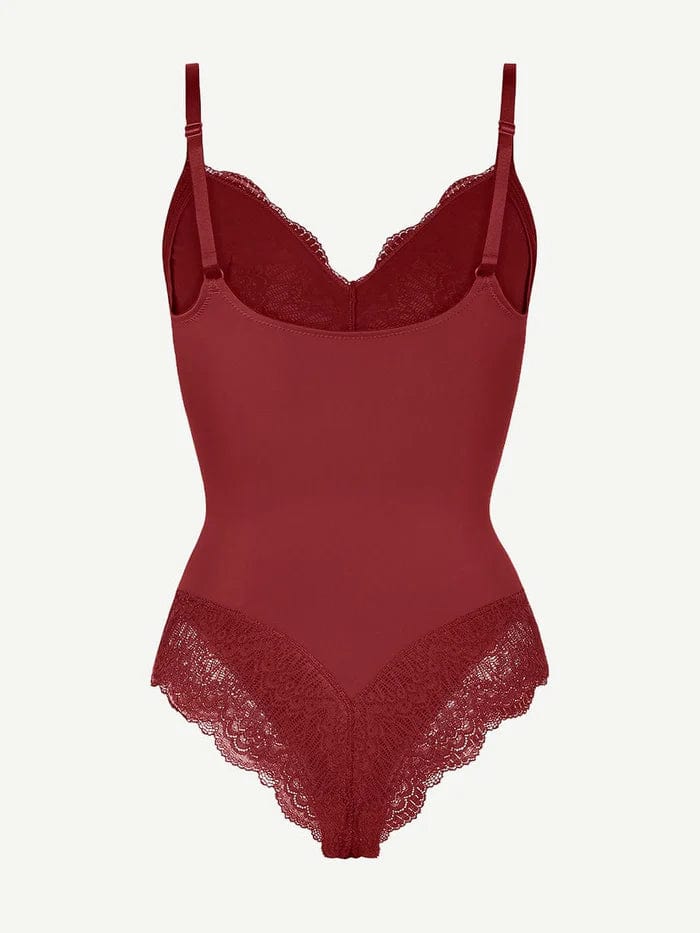 CurvyPower | UK bodysuit Elegant Lace Tummy Control Shapewear Bodysuit
