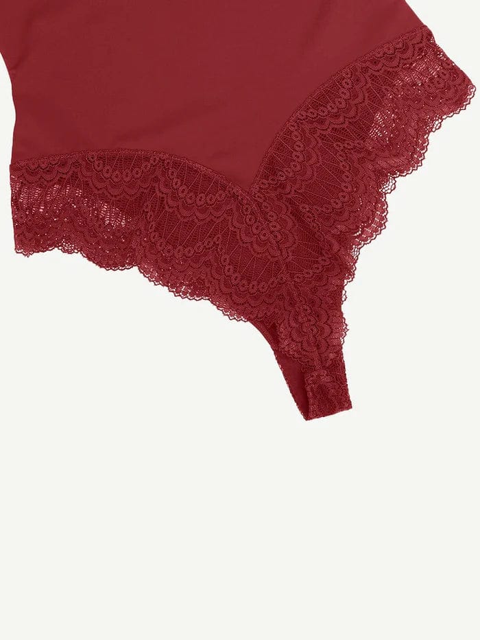 CurvyPower | UK bodysuit Elegant Lace Tummy Control Shapewear Bodysuit