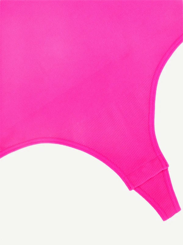 CurvyPower | UK bodysuit Halter Neck Criss-Cross Seamless Shaper Bodysuit