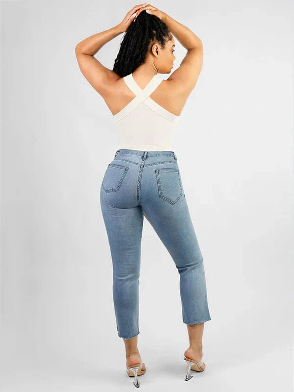 CurvyPower | UK bodysuit Halter Neck Criss-Cross Seamless Shaper Bodysuit