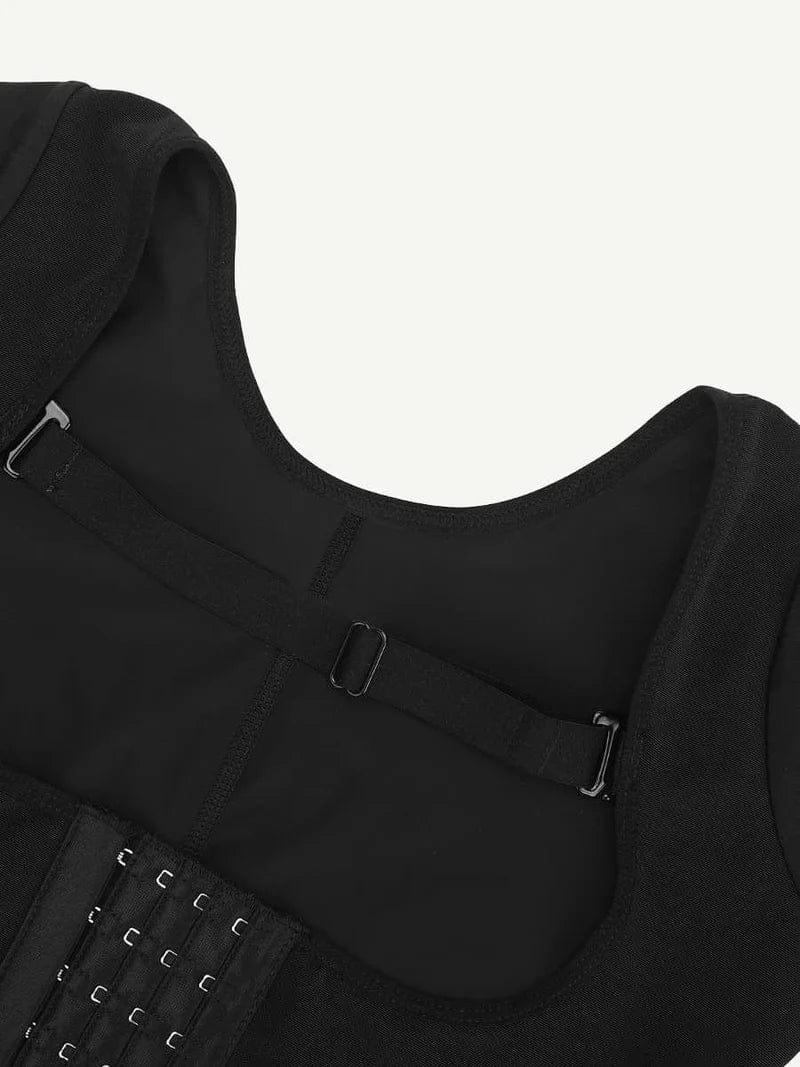 CurvyPower | UK bodysuit Long Sleeve Shapewear Bodysuit with U-Shape Post-Surgical Bust Support