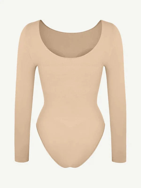 CurvyPower | UK bodysuit Long Sleeve Shapewear Tummy Control Bodysuit