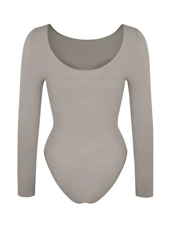 CurvyPower | UK bodysuit Long Sleeve Shapewear Tummy Control Bodysuit