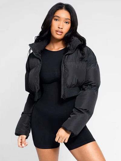 CurvyPower | UK bodysuit Low Back Shapewear Round Neck Bodysuit with Removable Pads