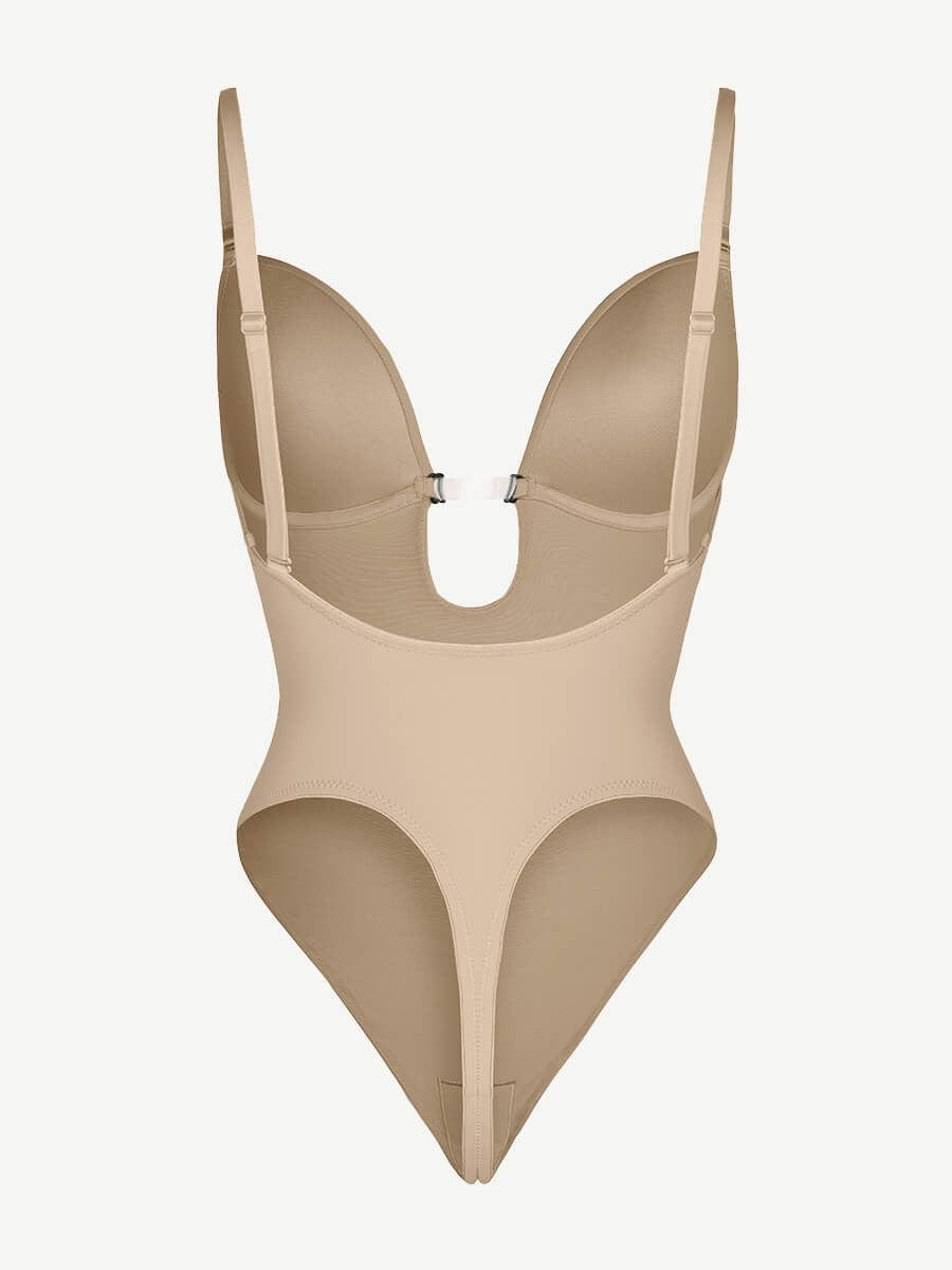 CurvyPower | UK bodysuit One Piece Thong Low Back Shapewear Bodysuit