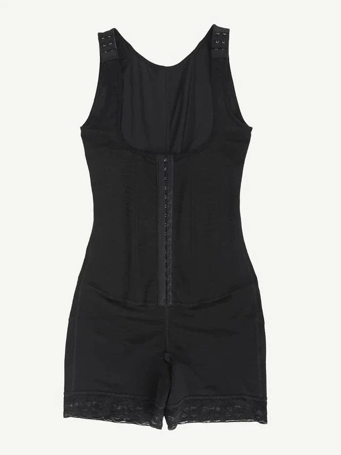 CurvyPower | UK bodysuit Open Bust Compression Bodysuit with Steel Boning for Women’s Tummy Control