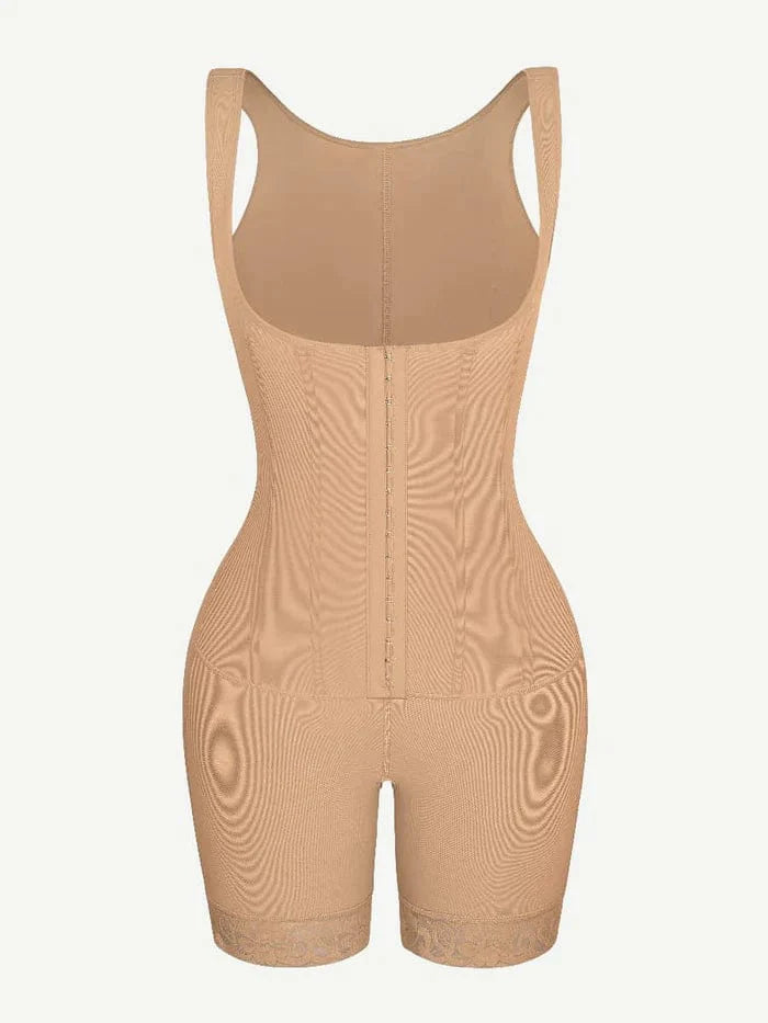 CurvyPower | UK bodysuit Open Bust Compression Bodysuit with Steel Boning for Women’s Tummy Control