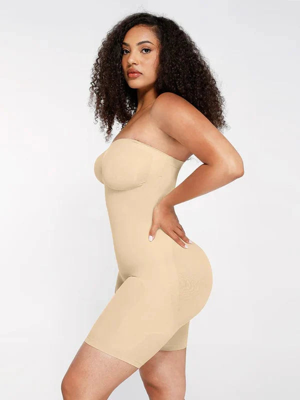 CurvyPower | UK bodysuit Sculpting Seamless Tummy Control Strapless Shapewear Bodysuit