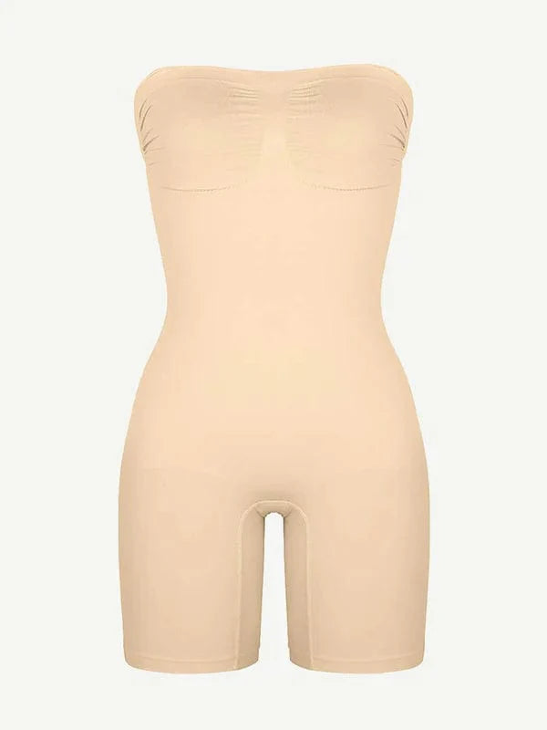 CurvyPower | UK bodysuit Sculpting Seamless Tummy Control Strapless Shapewear Bodysuit