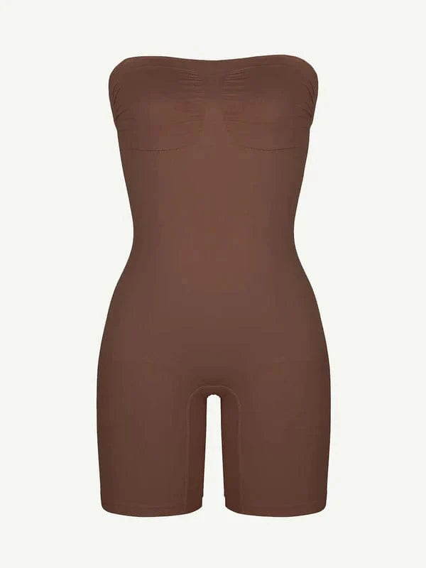 CurvyPower | UK bodysuit Sculpting Seamless Tummy Control Strapless Shapewear Bodysuit