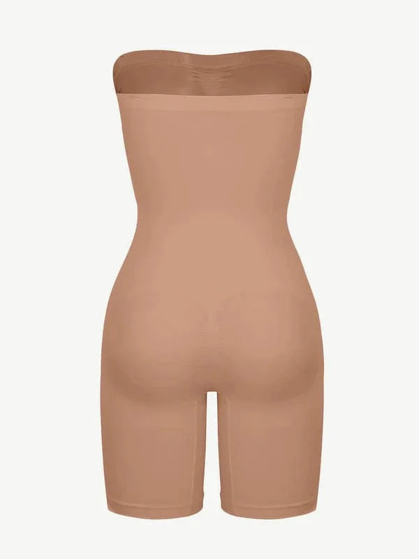 CurvyPower | UK bodysuit Sculpting Seamless Tummy Control Strapless Shapewear Bodysuit