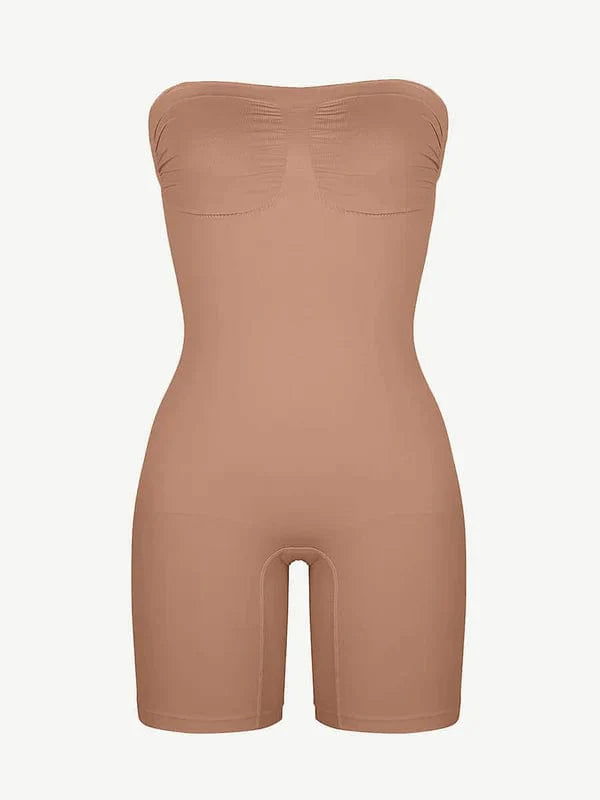 CurvyPower | UK bodysuit Sculpting Seamless Tummy Control Strapless Shapewear Bodysuit
