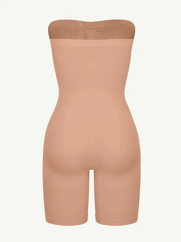 CurvyPower | UK bodysuit Sculpting Seamless Tummy Control Strapless Shapewear Bodysuit