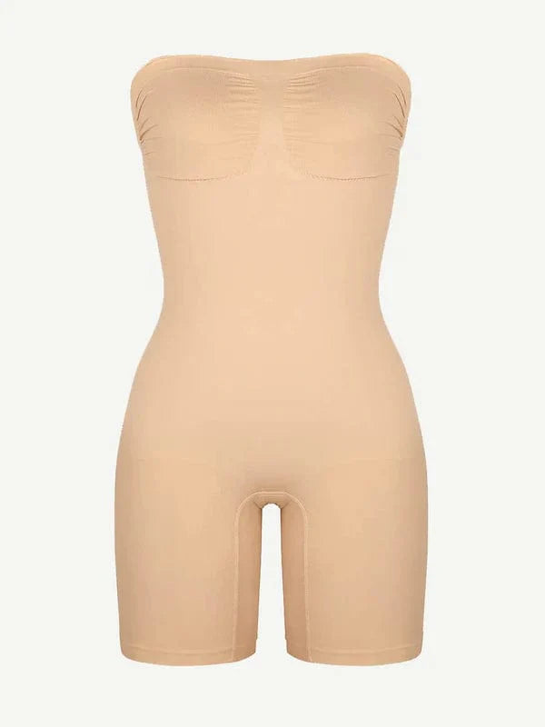 CurvyPower | UK bodysuit Sculpting Seamless Tummy Control Strapless Shapewear Bodysuit