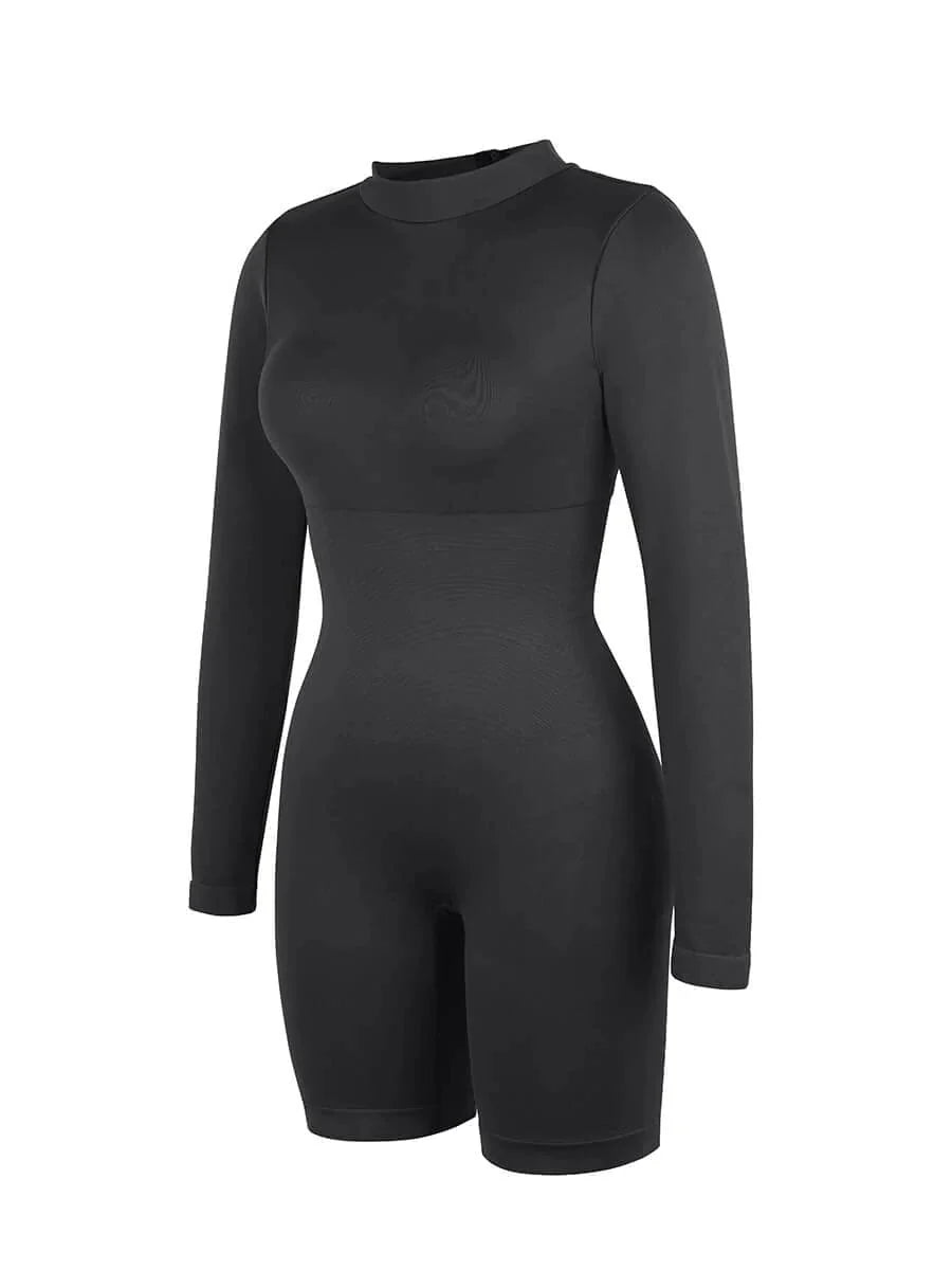 CurvyPower | UK bodysuit Seamless Body Sculpting Tummy Control Shapewear Bodysuit with Removable Cups