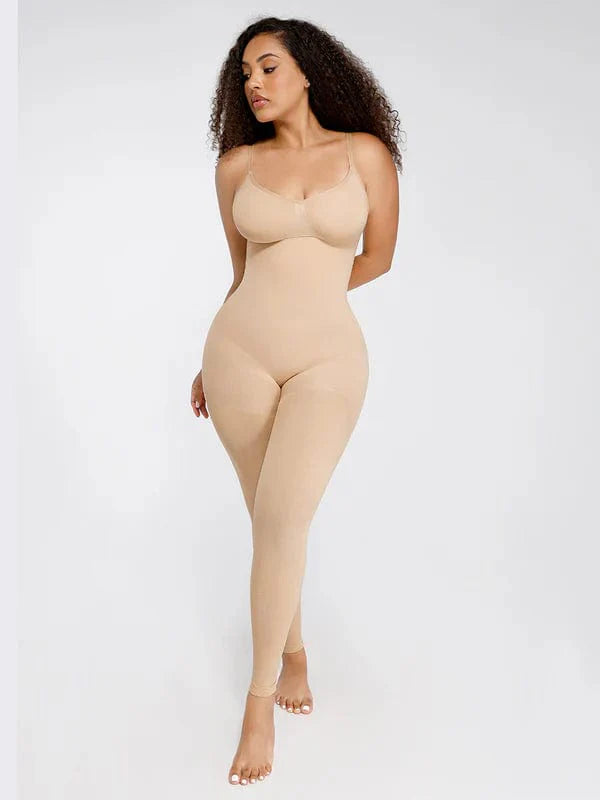 CurvyPower | UK bodysuit Seamless Bodysuit with Breast Support and Waist-to-Abdomen Shaping