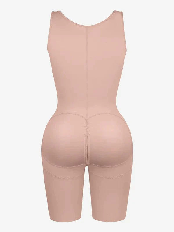 CurvyPower | UK bodysuit Shapewear Bodysuit Covering Postoperative Chest with Side Zipper