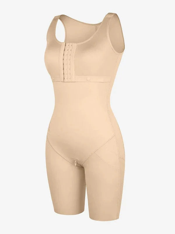 CurvyPower | UK bodysuit Shapewear Bodysuit Covering Postoperative Chest with Side Zipper