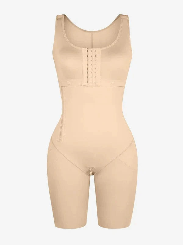 CurvyPower | UK bodysuit Shapewear Bodysuit Covering Postoperative Chest with Side Zipper
