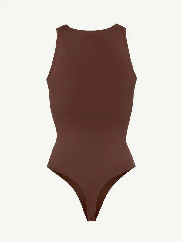 CurvyPower | UK bodysuit Sleeveless Tummy Control Shapewear Thong Bodysuit