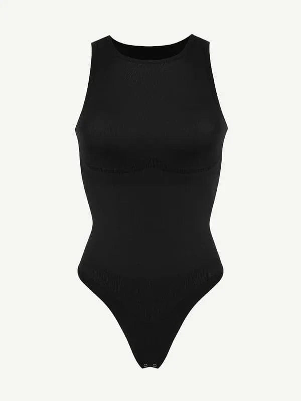 CurvyPower | UK bodysuit Sleeveless Tummy Control Shapewear Thong Bodysuit