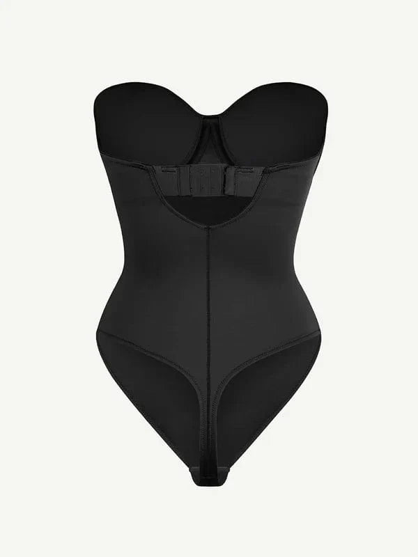 CurvyPower | UK bodysuit Strapless Underwire One-Piece Tummy Control Bodysuit Shapewear