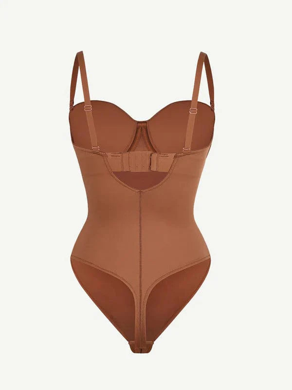 CurvyPower | UK bodysuit Strapless Underwire One-Piece Tummy Control Bodysuit Shapewear