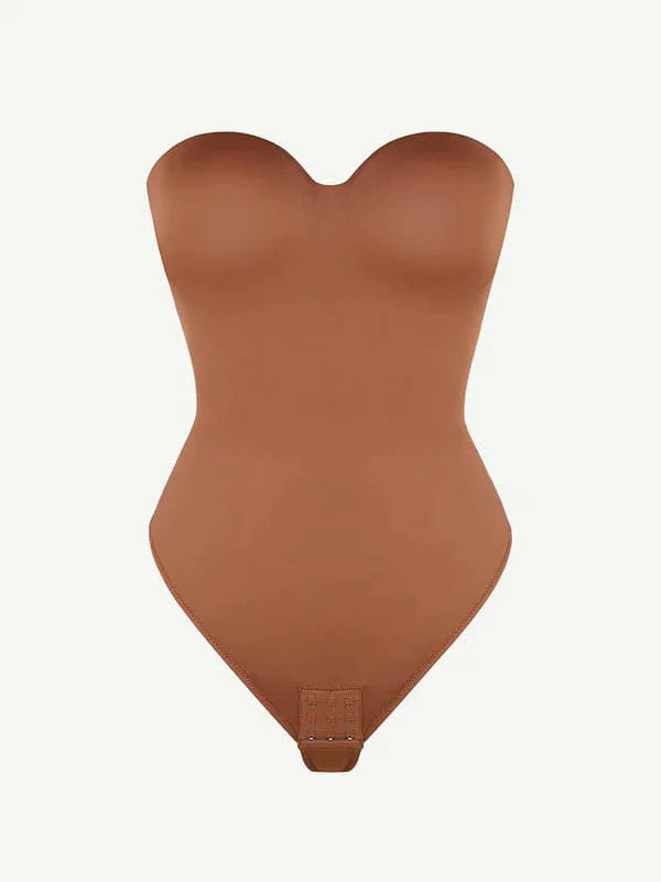 CurvyPower | UK bodysuit Strapless Underwire One-Piece Tummy Control Bodysuit Shapewear