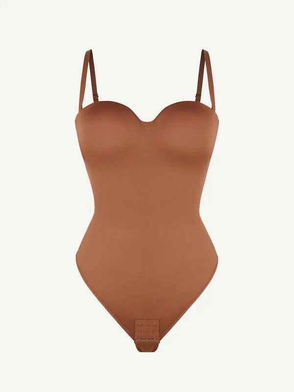 CurvyPower | UK bodysuit Strapless Underwire One-Piece Tummy Control Bodysuit Shapewear