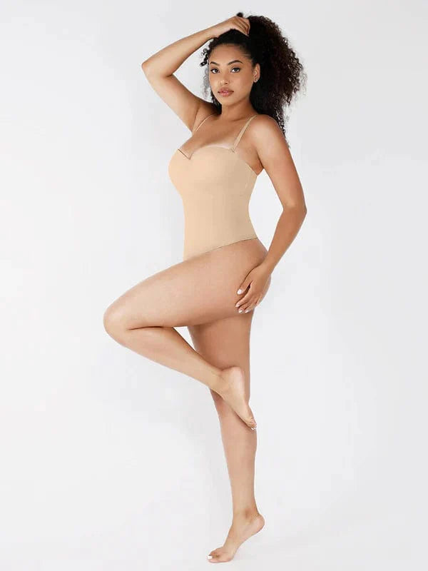 CurvyPower | UK bodysuit Strapless Underwire One-Piece Tummy Control Bodysuit Shapewear