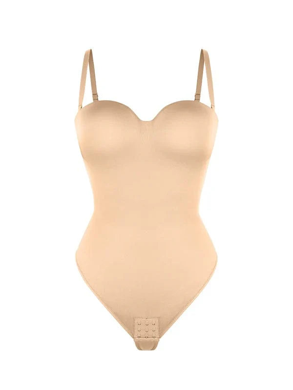 CurvyPower | UK bodysuit Strapless Underwire One-Piece Tummy Control Bodysuit Shapewear