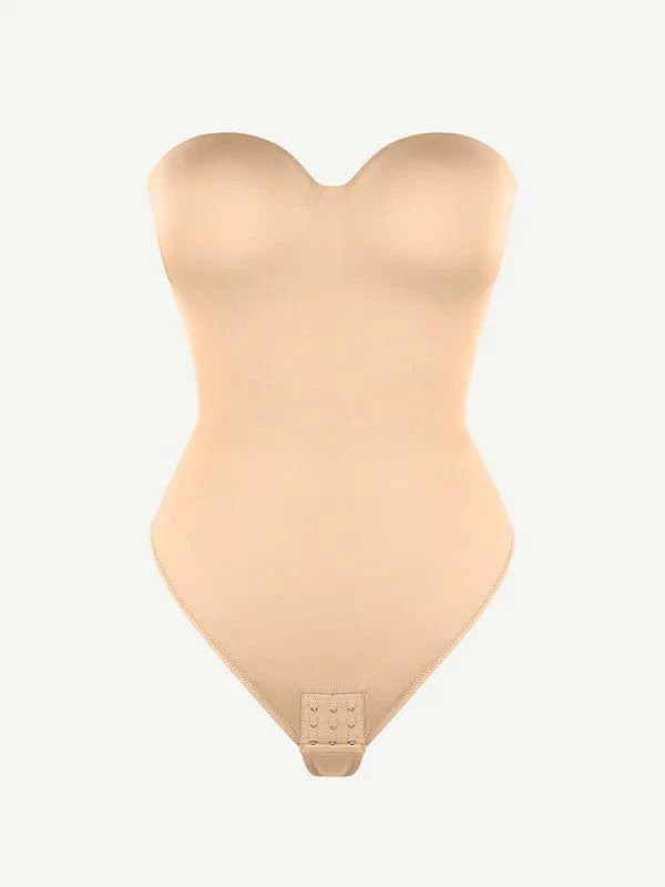 CurvyPower | UK bodysuit Strapless Underwire One-Piece Tummy Control Bodysuit Shapewear