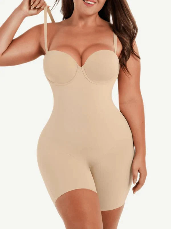 CurvyPower | UK bodysuit Tummy Control Compression Shapewear Bodysuit
