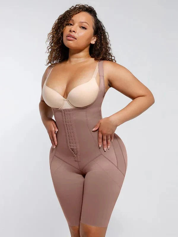 CurvyPower | UK bodysuit U Shaped Open Bust Tummy Control Shapewear Bodysuit