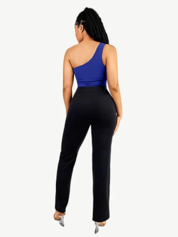 CurvyPower | UK bodysuit Waist-Sculpting Tummy Control One-Shoulder Shapewear Bodysuit